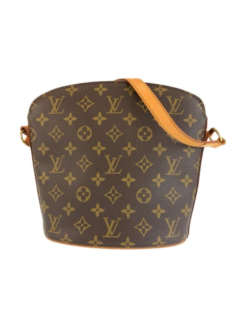 Louis Vuitton Monogram Drew Brown Gold Shoulder Bag Pochette